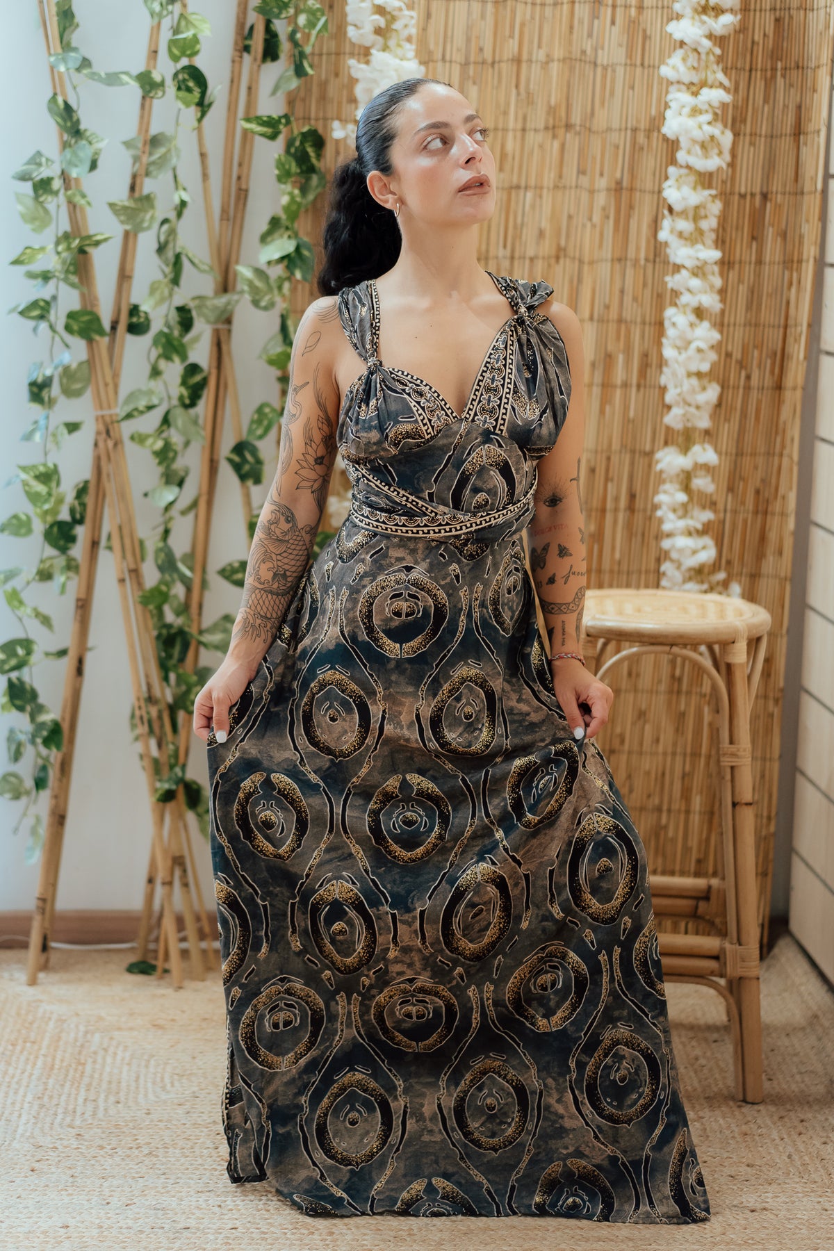 DRESS SANTORINI- fantasia HAVANA