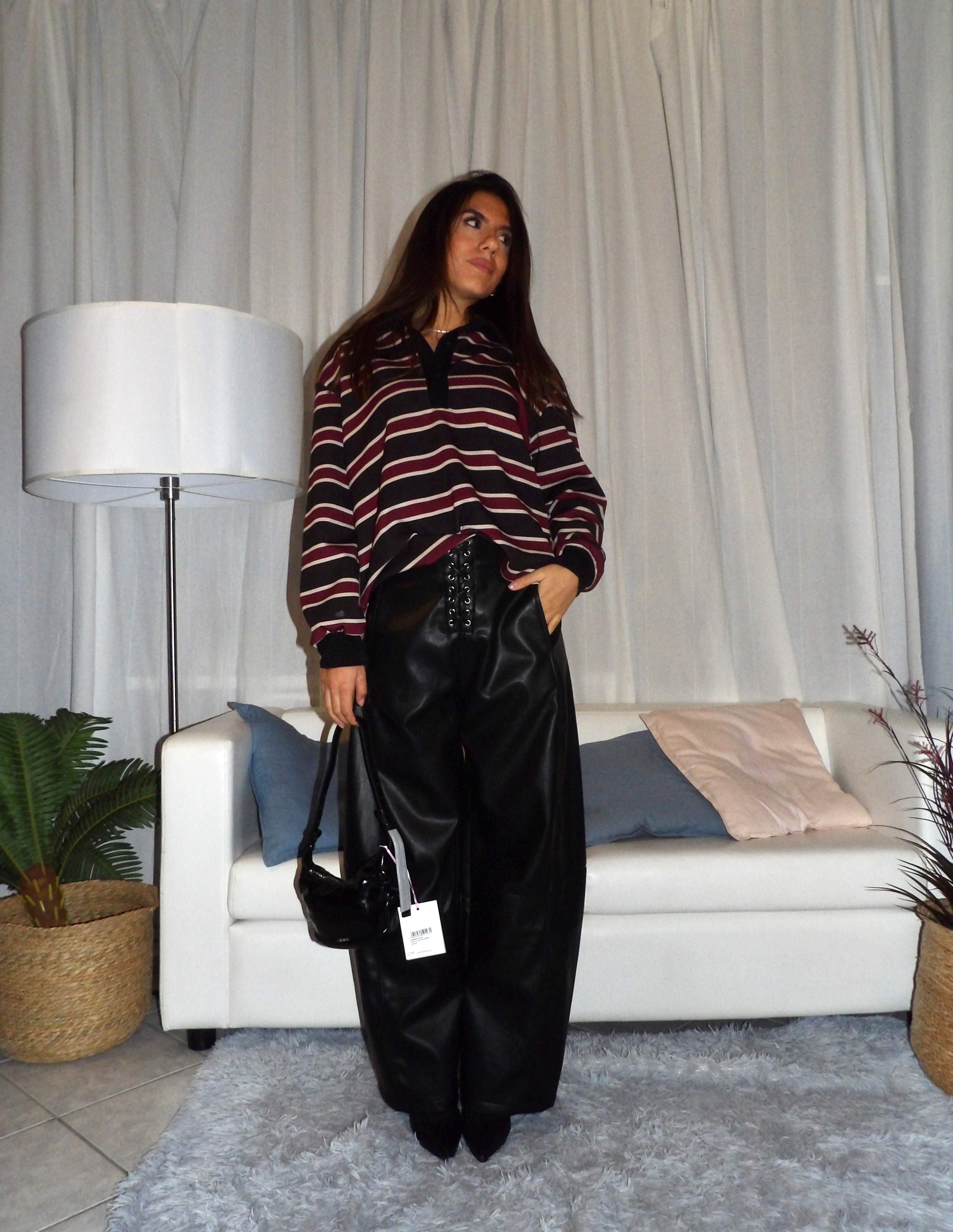 PANTALONE LIBRA in ECOPELLE